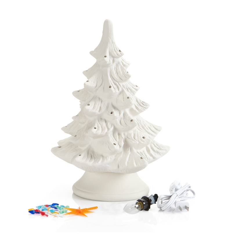 Light Up Ceramic Christmas Tree - Play Fun Party, LLC